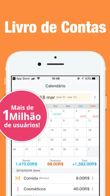 Controle de gastos - MoneyNote screenshot 1 of 5