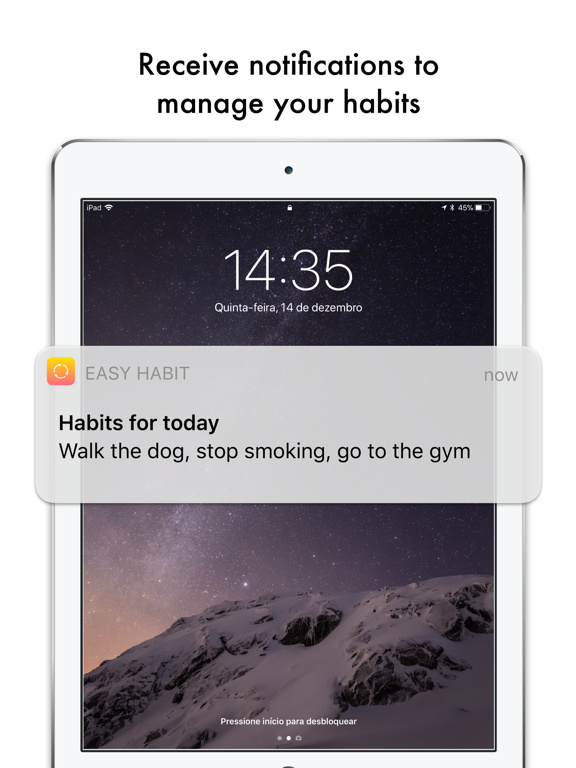 Easy Habit - Goals Reminder