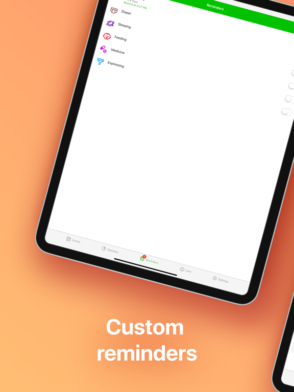 Baby Tracker・Breastfeeding Log iPad screenshot 6 - Medical app