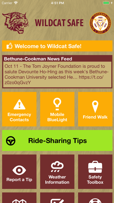 Wildcat Safe iPhone screenshot 1 - Education app