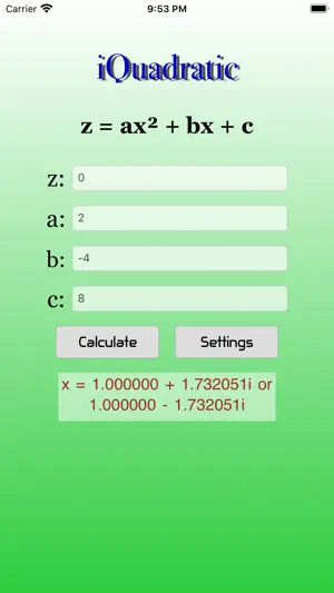 iQuadratic screenshot 1
