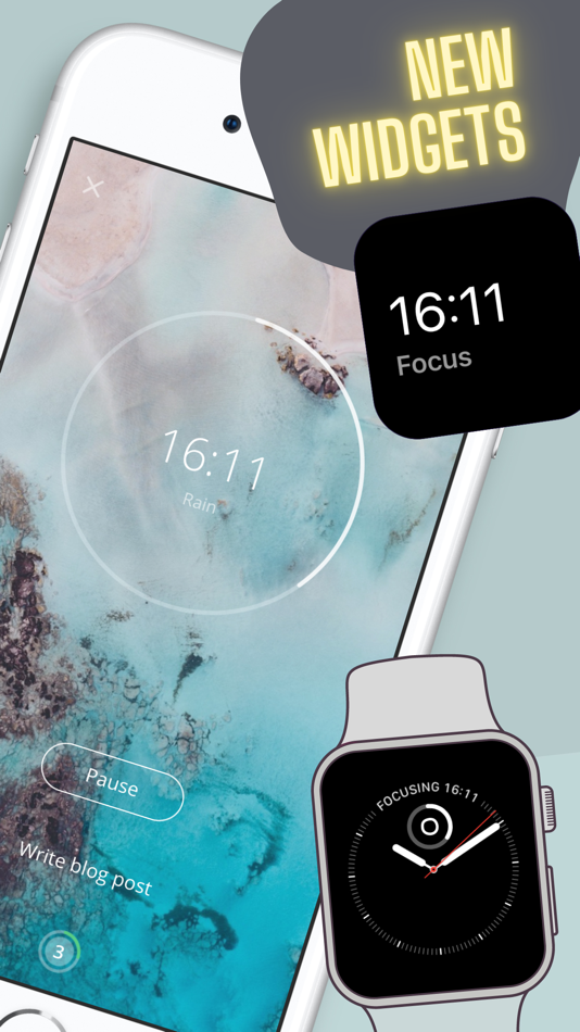 #2. Pomodoro & Focus Timer - DEEP (iOS) 由: Beaucode Ventures UG (haftungsbeschränkt)