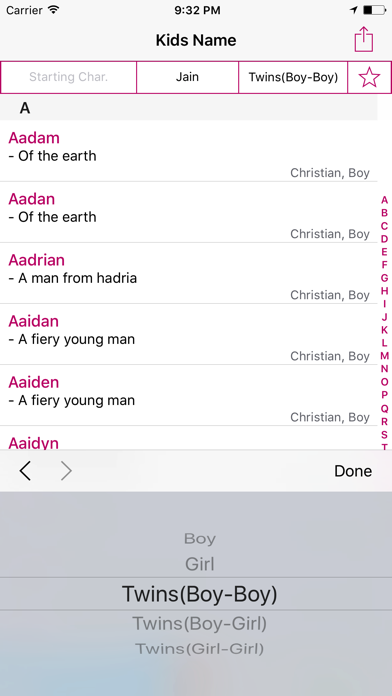 Kids Name For all Religion Screenshot