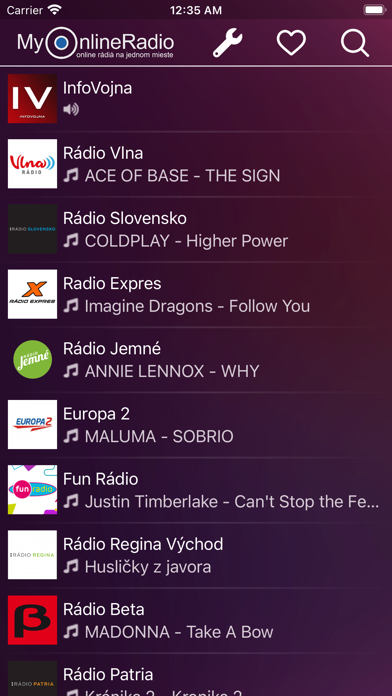 MyOnlineRadio - SK - Slovensko Screenshot