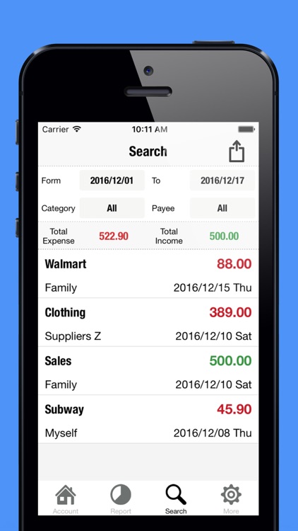 Spending Tracker-Account