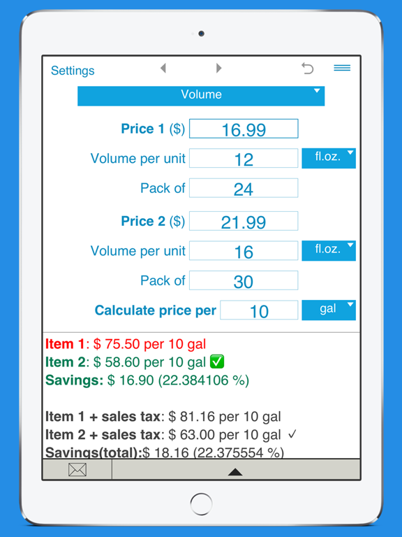 Screenshot #5 pour Calculateur de prix unitaires
