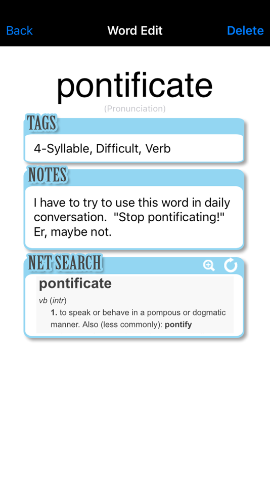 #2. Word Word: Personal Dictionary (iOS) بواسطة: Tatsuji Ueda