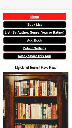My Books Read screenshot 2