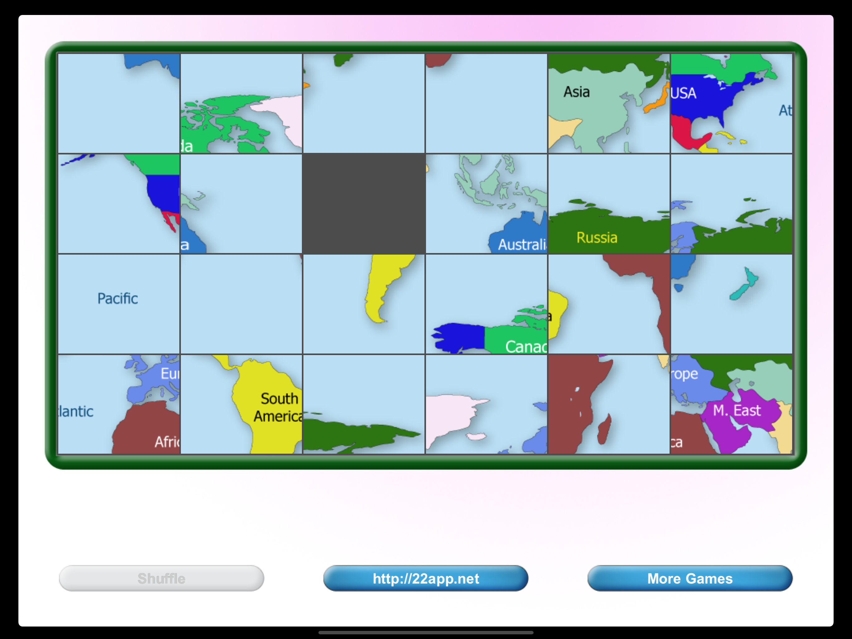 World Map Puzzle screenshot 4