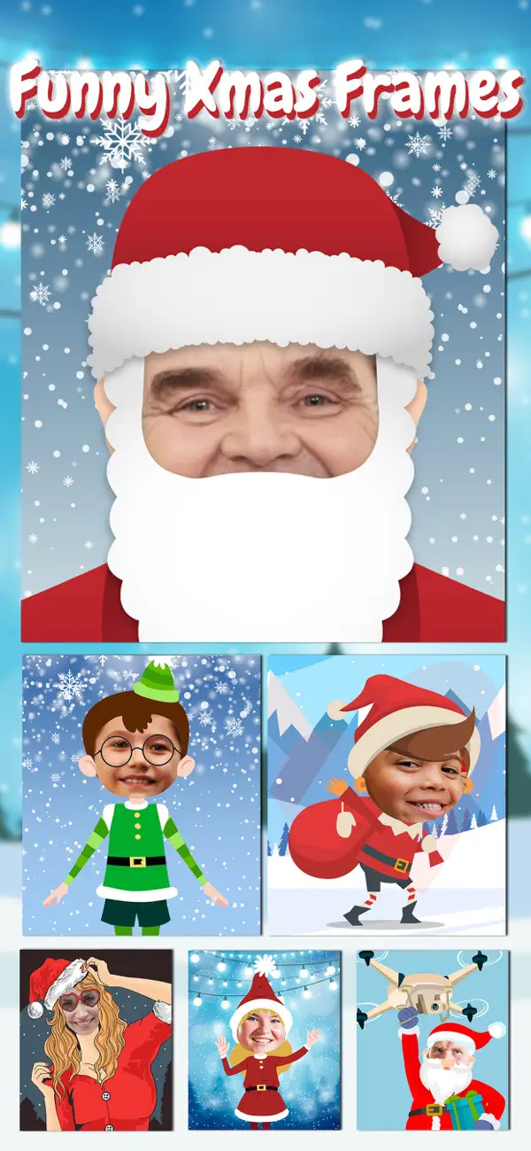 Screenshot #2 pour Joyeux Noël visage éditeur