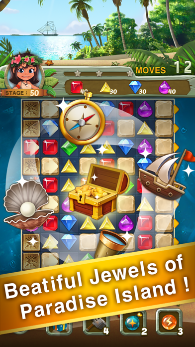 Paradise Jewel: Match-3 Puzzle iPhone screenshot 5 - Games app