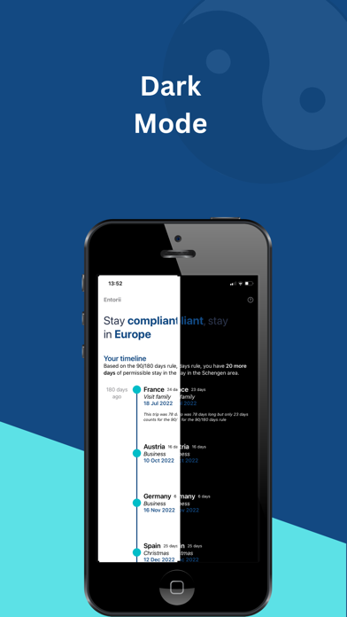 Entorii: Schengen calculator Screenshot