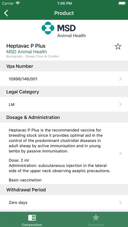 APHA Veterinary Compendium App