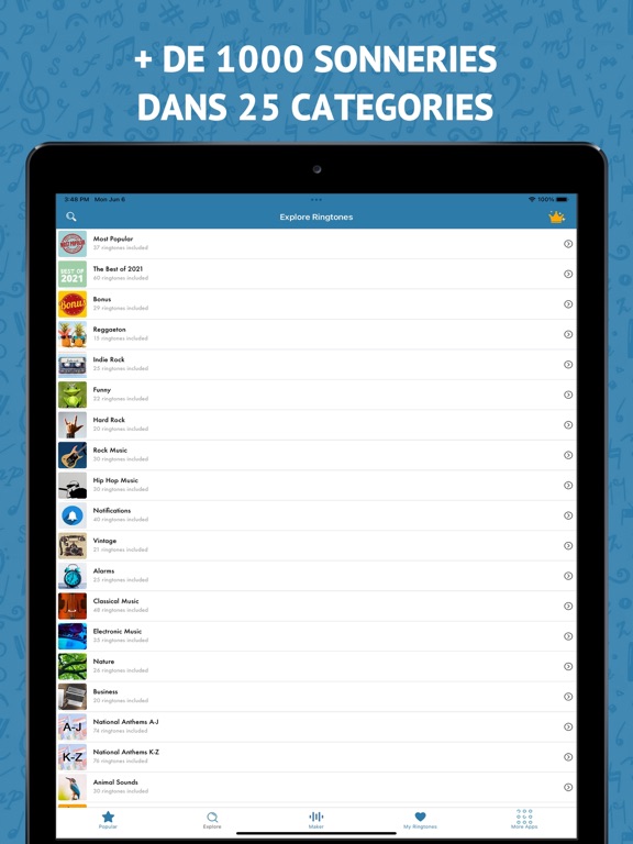 Screenshot #4 pour Meilleures Sonneries 2025