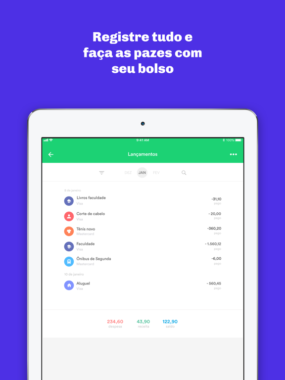 Organizze - Finanças pessoais iPad screenshot 6