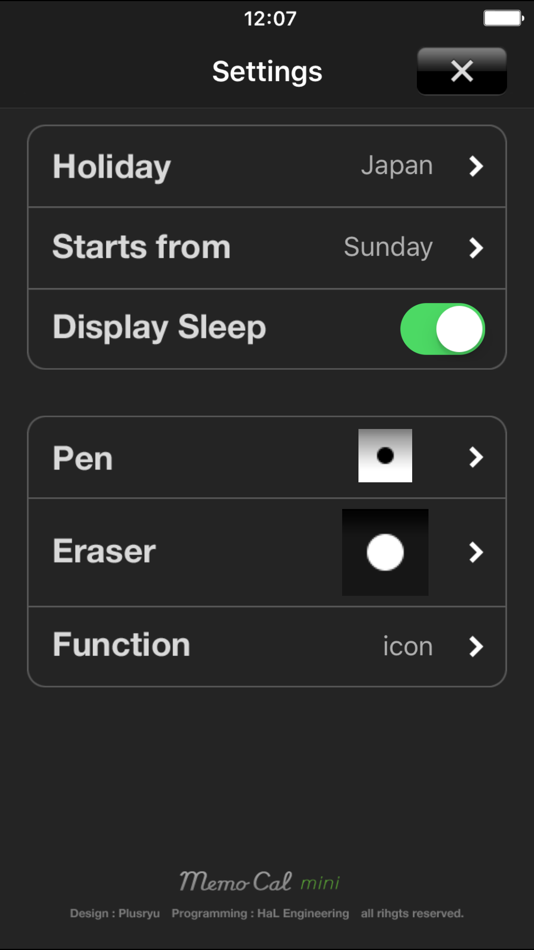 #5. MemoCal mini (iOS) 由: plusryu