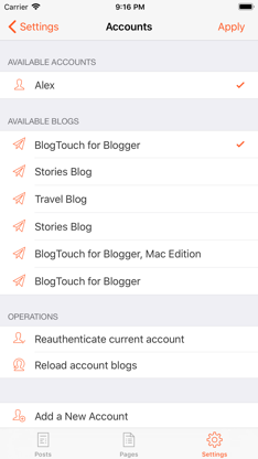 BlogTouch for Blogspot Blogger screenshot 6