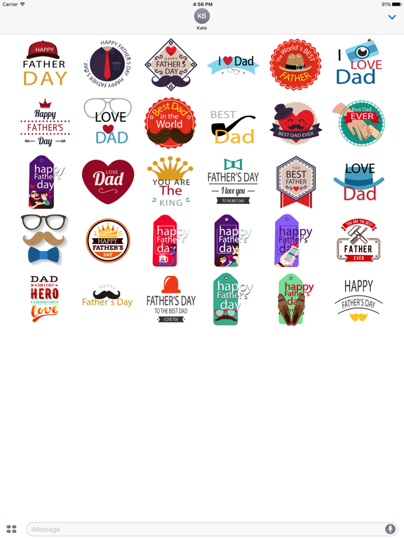 Screenshot #4 pour Happy Father's Day Sticker