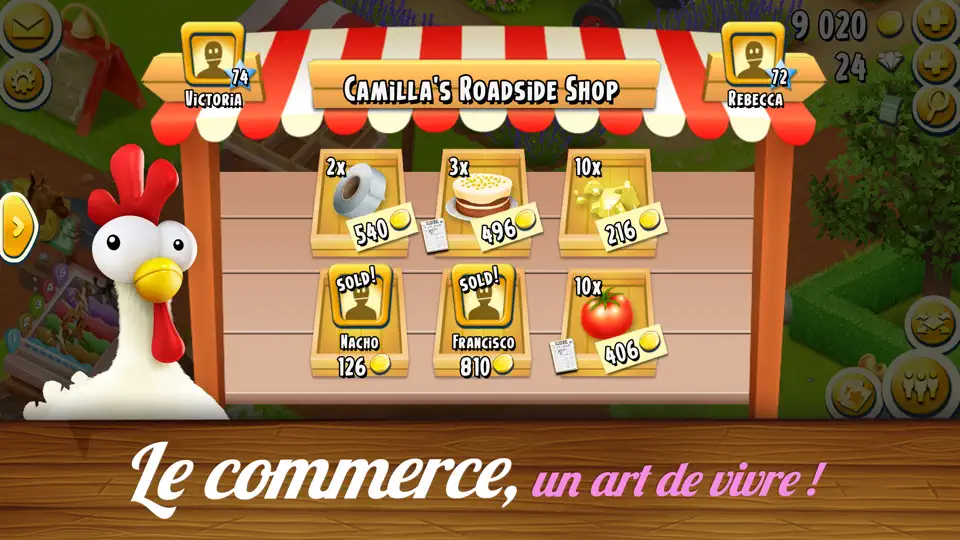 Capture d'écran de Hay Day sur iPhone 2