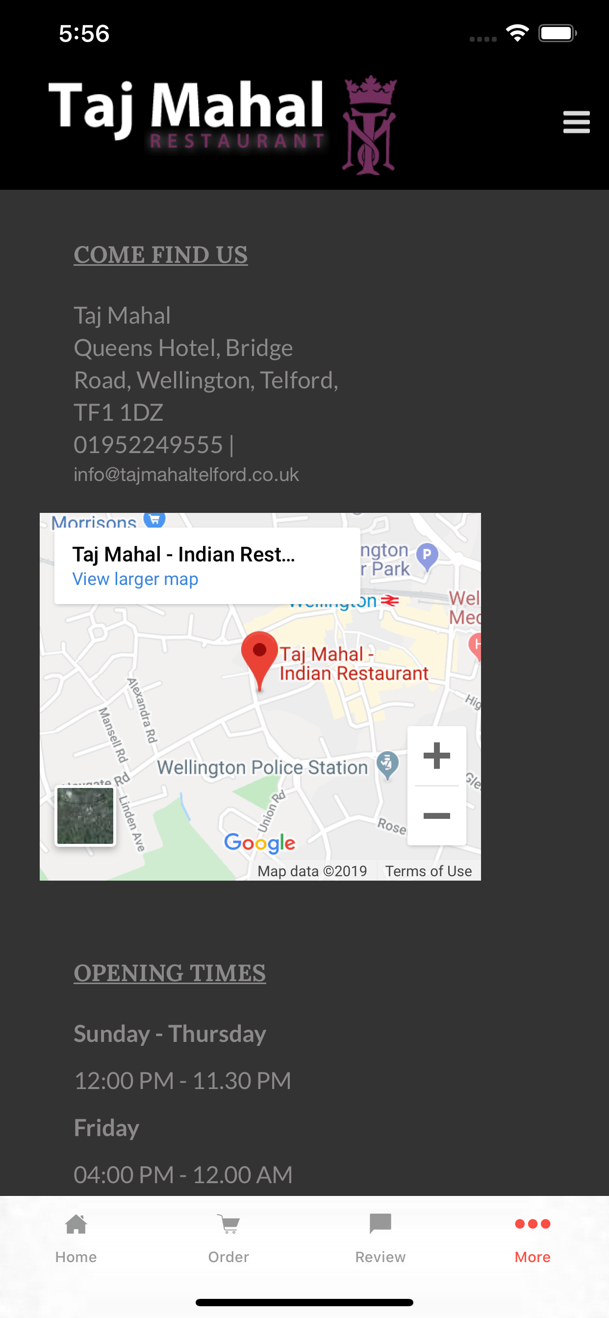 Taj Mahal Restaurant