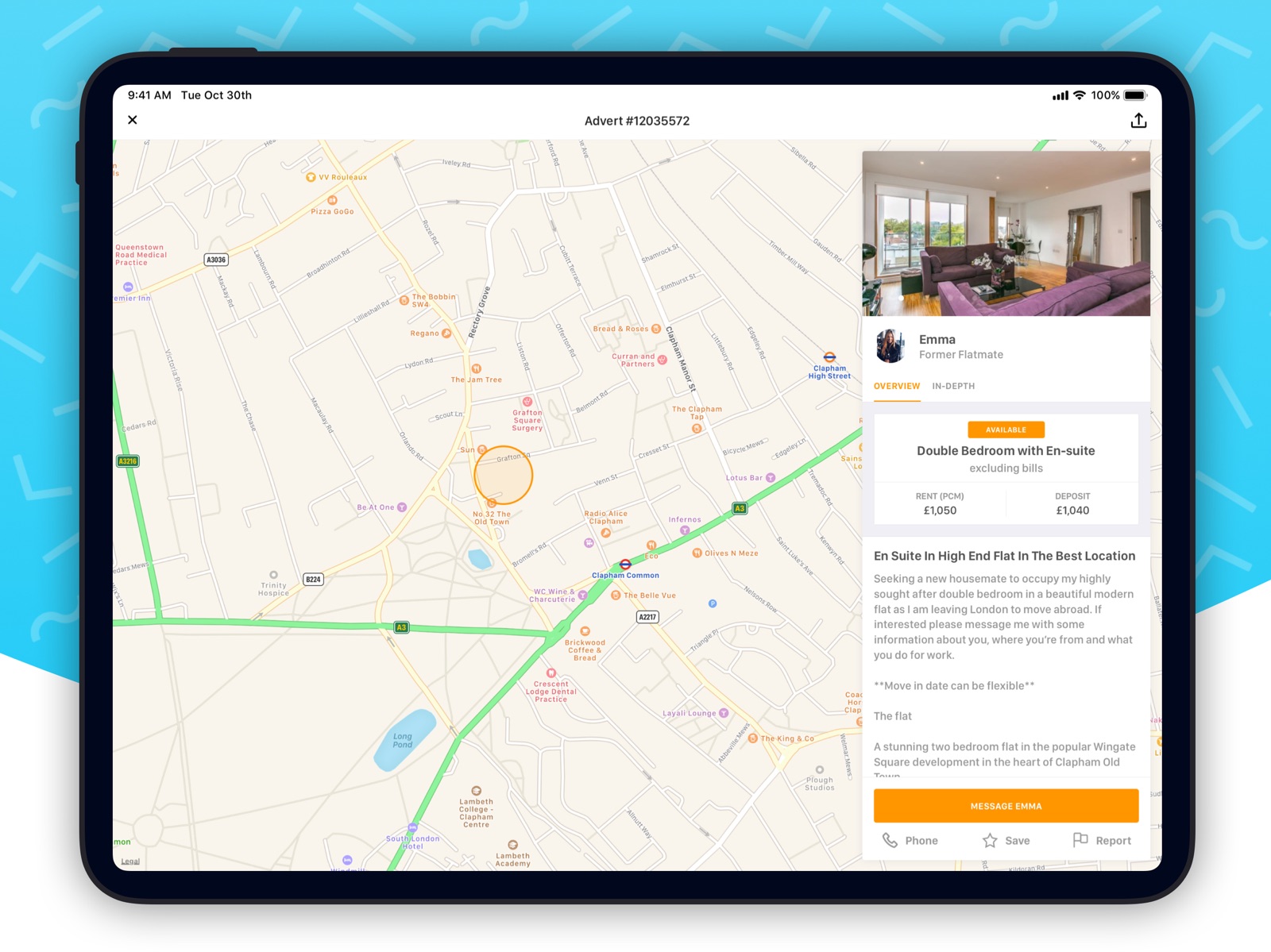 SpareRoom ipad screenshot 1