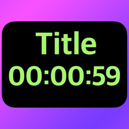 Simple timer with large title