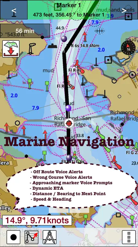 Marine Navigation-USA Lake Map screenshot 1 of 5