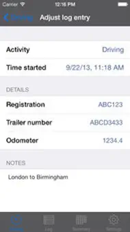 TruckerTimer iphone bilder 2