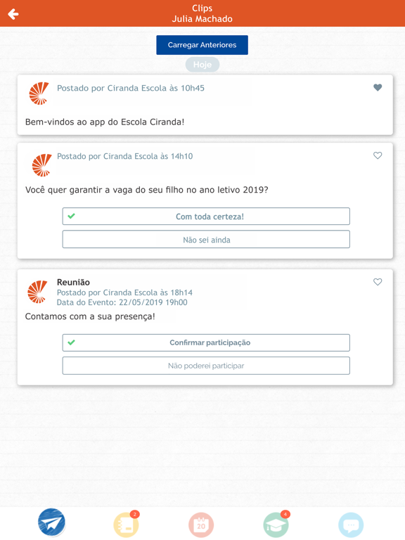 Ciranda Escola iPad screenshot