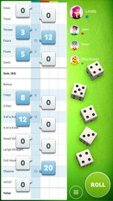 Yatzy screenshot