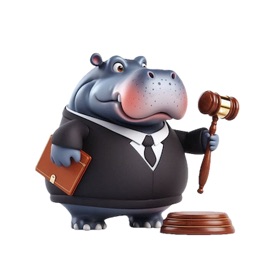 Hippo Judge Stickers