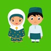 Hijab Couple Love Stickers App Icon