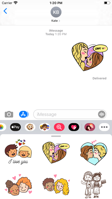 Screenshot #1 pour I’m Her Girlfriend Stickers