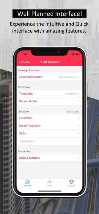 Resume Builder - PDF Templates: Screenshot 3 von 6