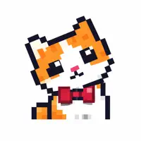 Color By Number Art: Pixel Cat