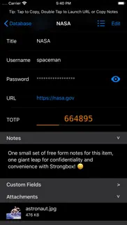 strongbox - password manager iphone screenshot 1