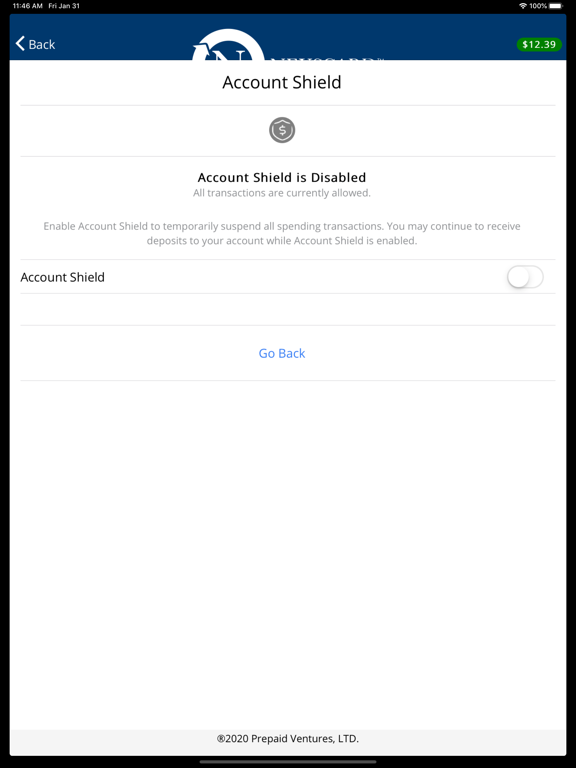 NexsCard iPad screenshot