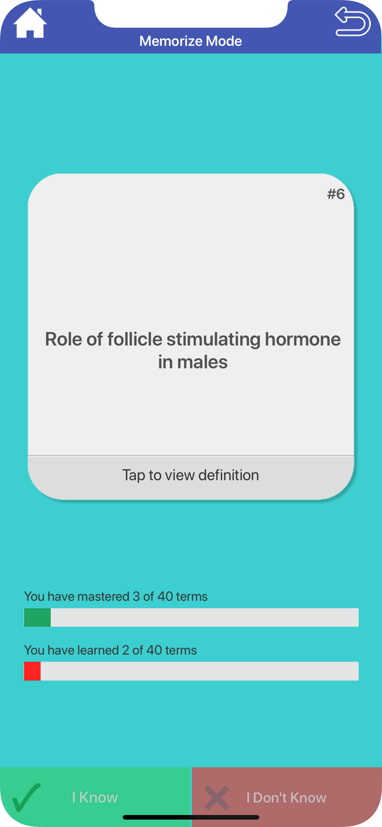 GRE Biology Flashcards screenshot 4