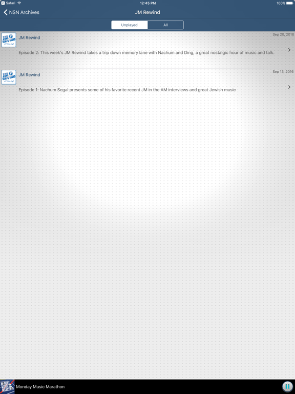 Nachum Segal Network iPad screenshot 4 - Music app