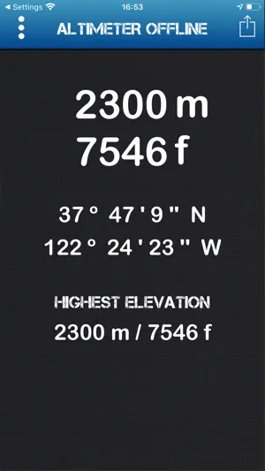 Altimeter Offline screenshot 1