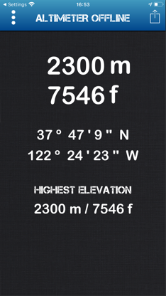 Altimeter Offline screenshot 1