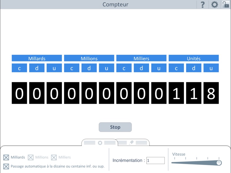Outils pour l'école : Compteur