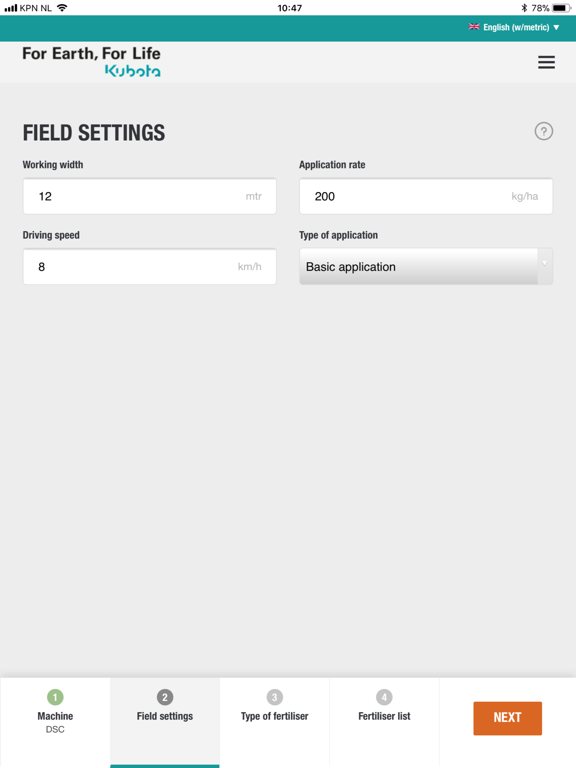 Screenshot #5 pour Kubota Spreading Charts