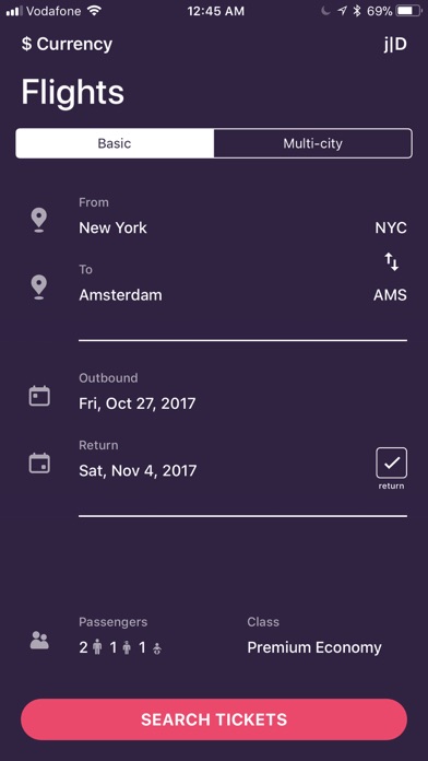Screenshot #1 pour Flights - the cheapest tickets