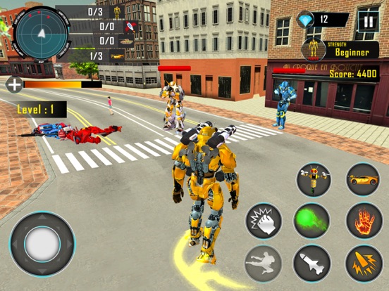 Bee Robot Transform Game 3D iPad screenshot 6 - Games app