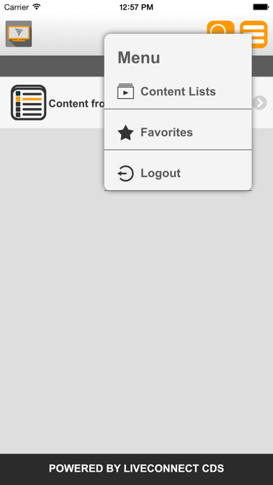 LiveConnect Mobile Organizer Screenshot