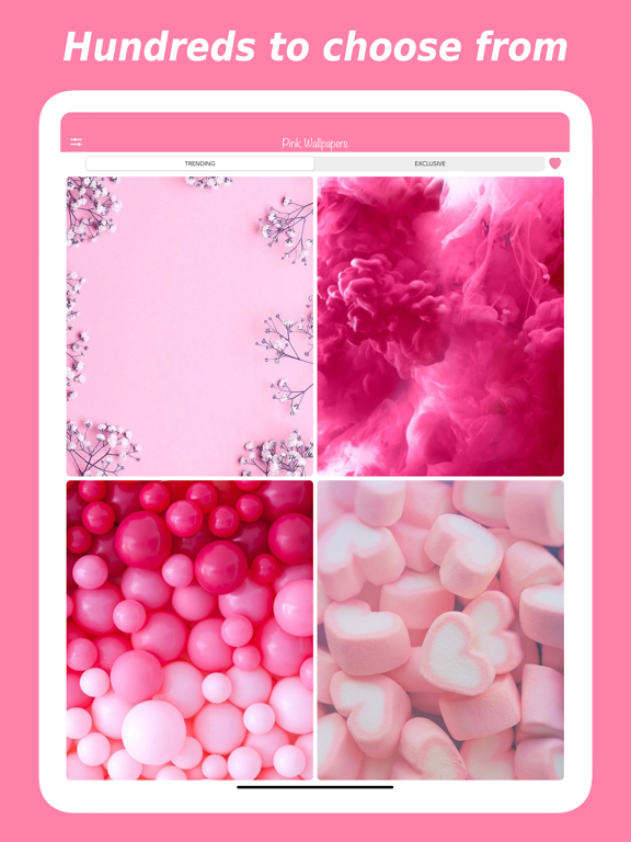 Pink Wallpapers for girls iPad screenshot 2 - Lifestyle app