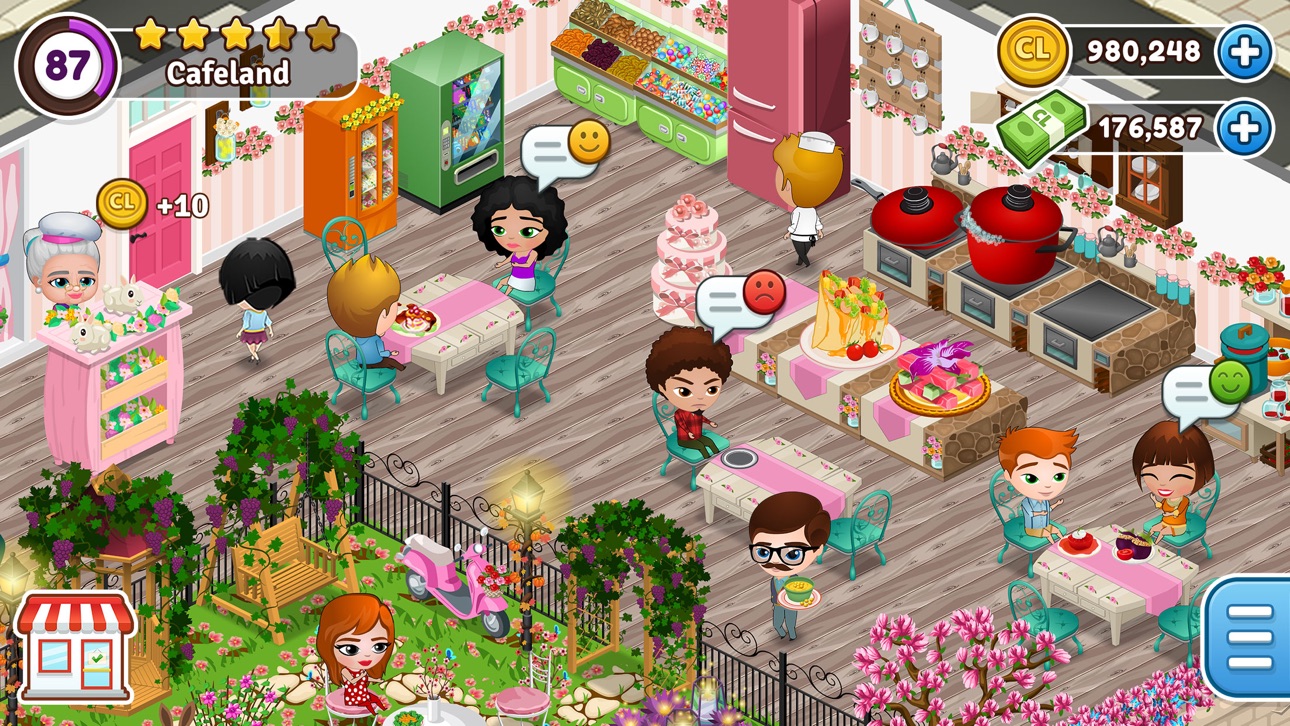 Cafeland - Restaurant Cooking iOS Mod IPA screenshot 7 - iOS game interface