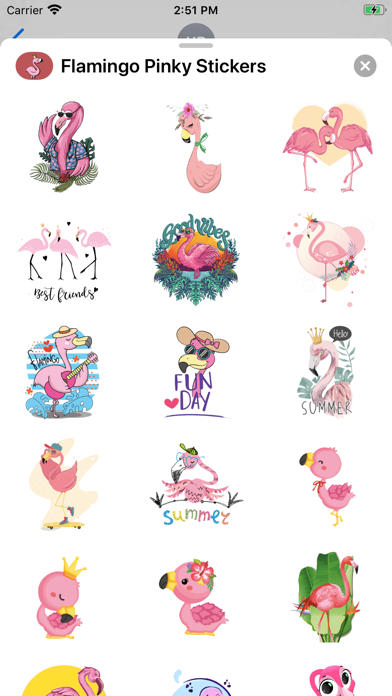 Screenshot #3 pour Flamingo Pinky Stickers