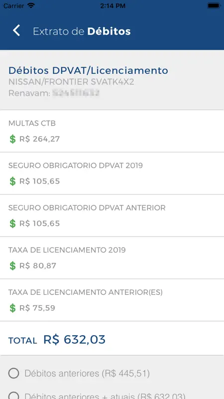 Detran/PR InteliGENTE screenshot 3 of 5